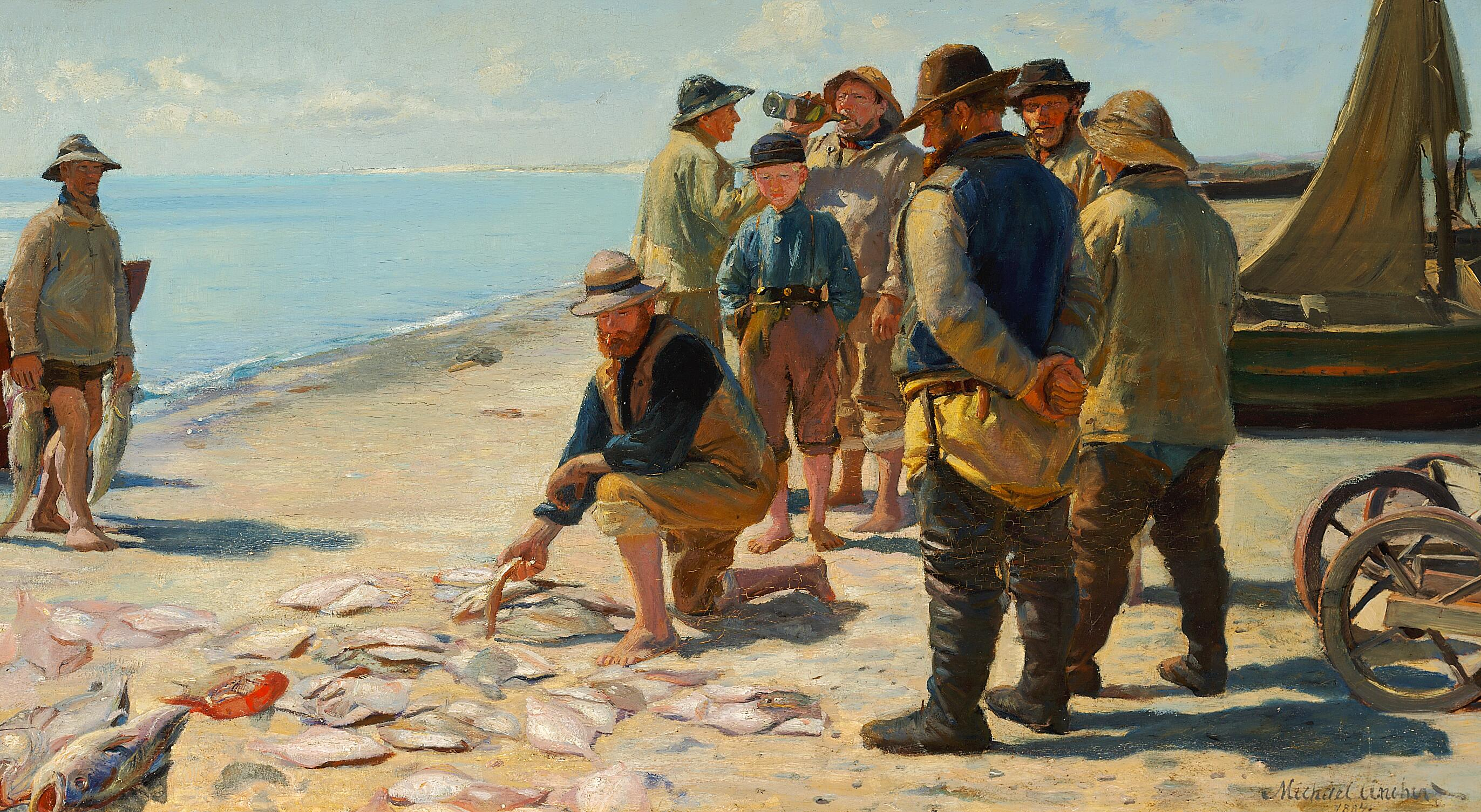 Évaluation de la prise. - Michael Peter Ancher - Alpha Reproduction