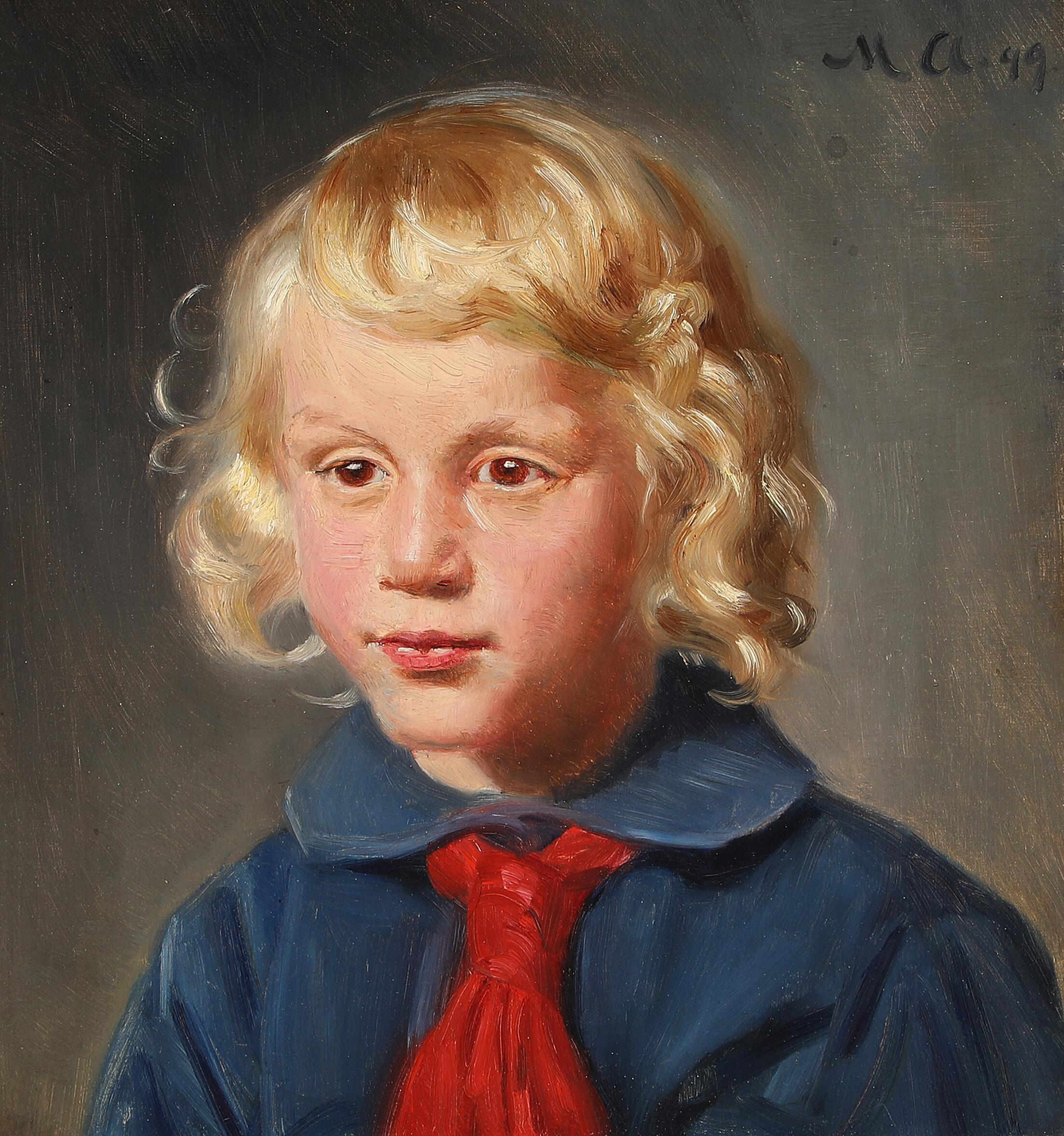 Portrait d’Ib Kierulff à l’âge de 6 ans. - Michael Peter Ancher - Alpha Reproduction
