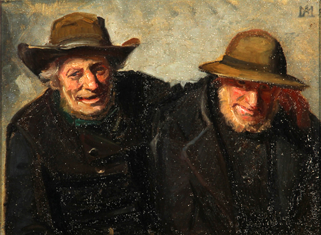 Portrait de deux amis pêcheurs de Skagen. - Michael Peter Ancher - Alpha Reproduction