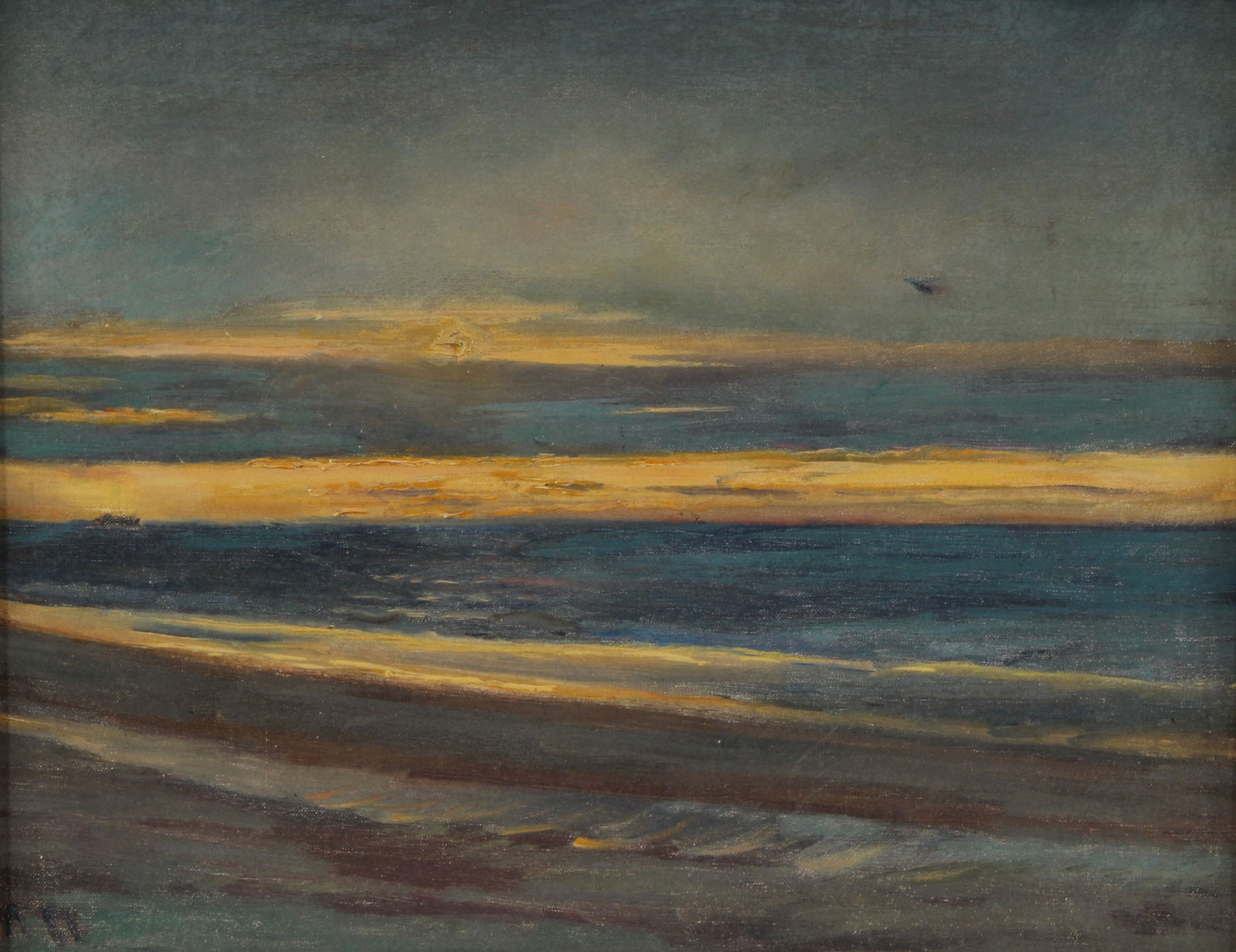 Coucher de soleil sur la mer. - Michael Peter Ancher - Alpha Reproduction