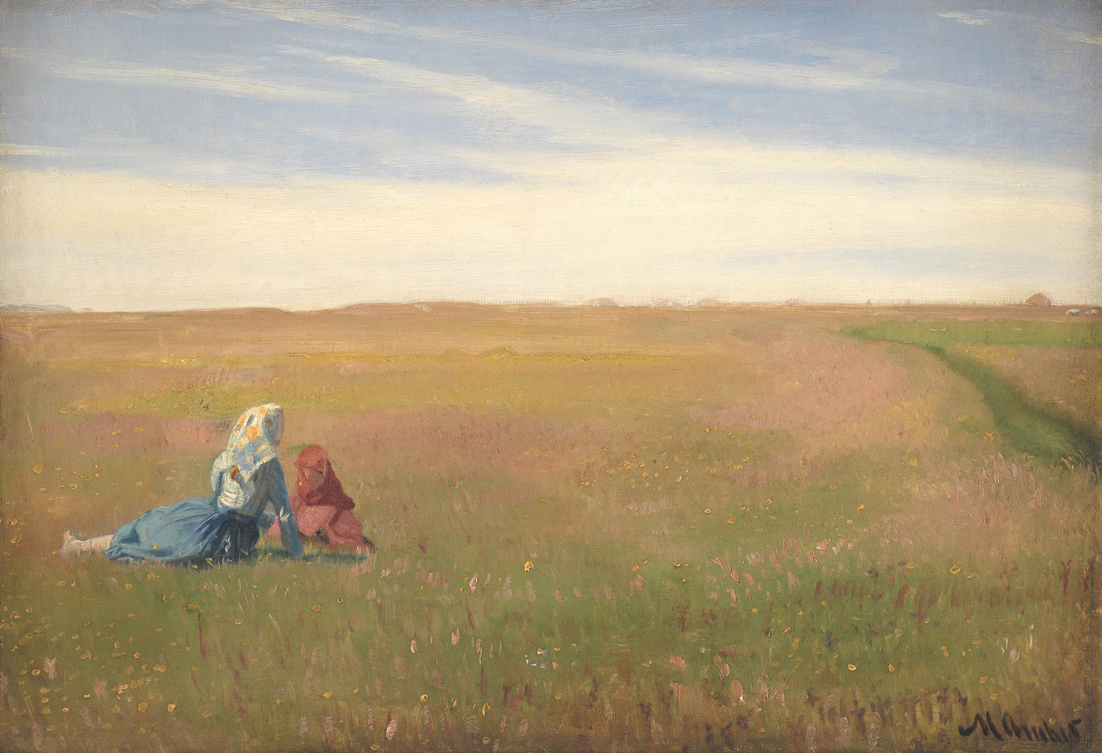 Deux Filles dans un champion. Jour d’été - Michael Peter Ancher - Alpha Reproduction