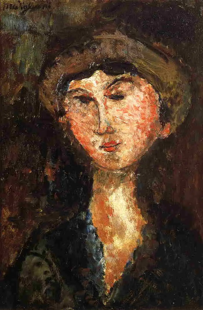 Portret van Béatrice Hastings - Amedeo Modigliani
