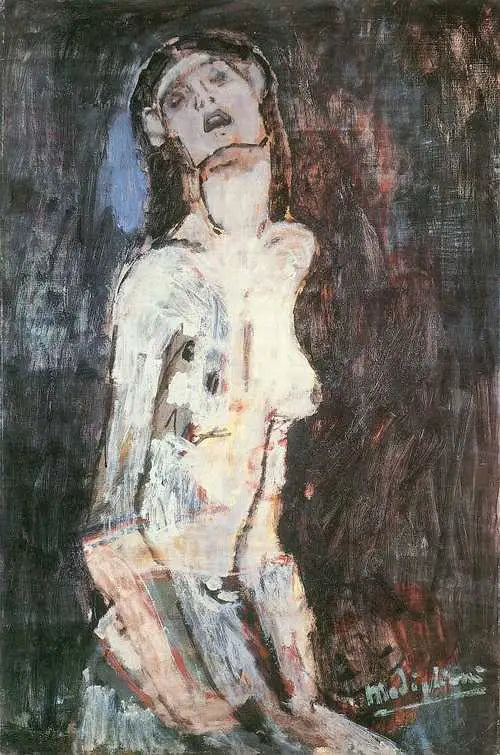 Nu lijdend - Amedeo Modigliani
