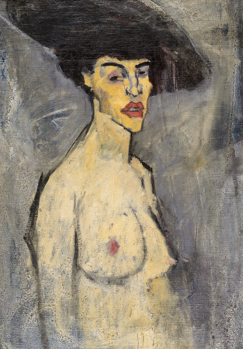 Nu met hoed - Amedeo Modigliani