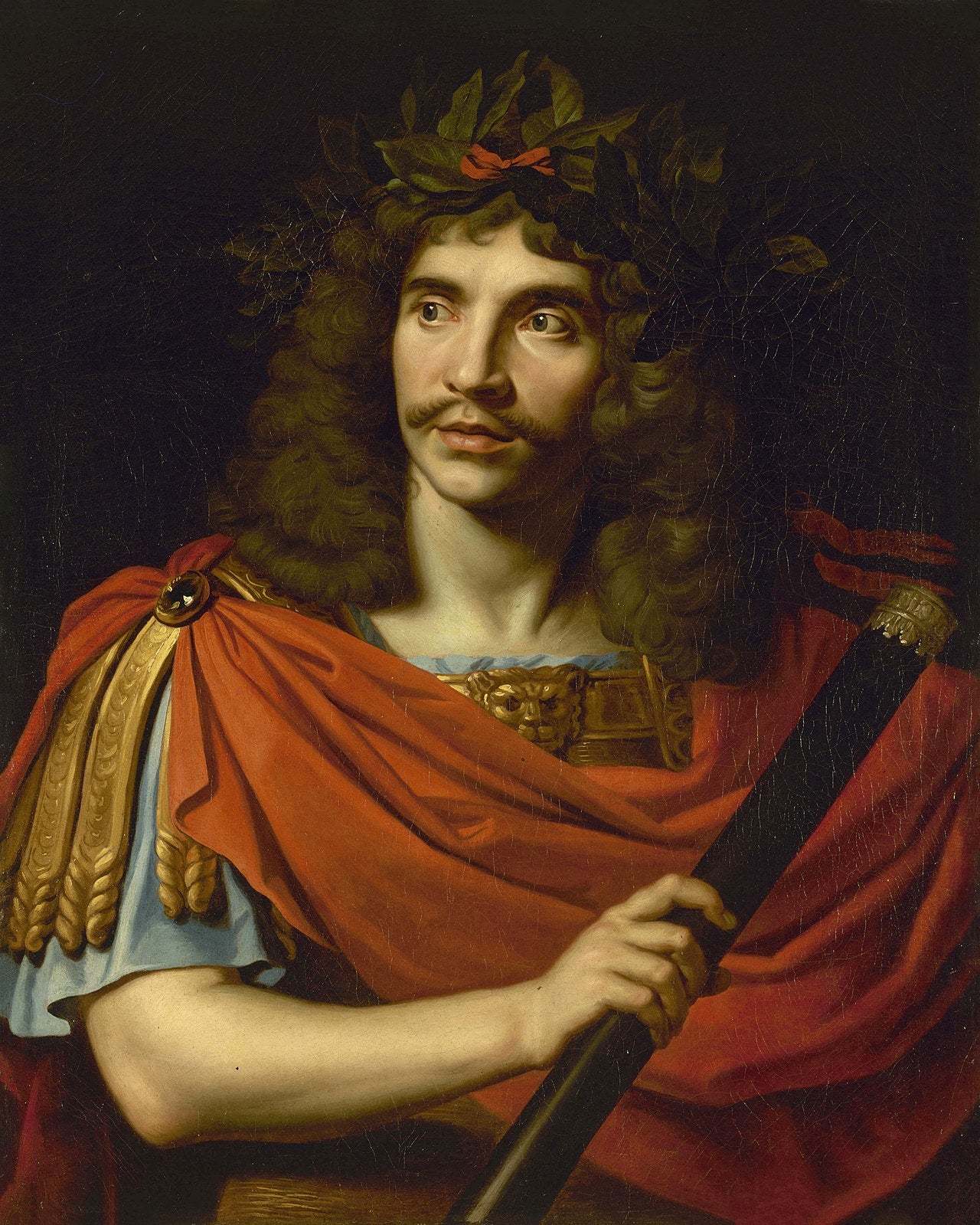Molière en César in « De Dood van Pompeius » – Nicolas Mignard (rond 1650)