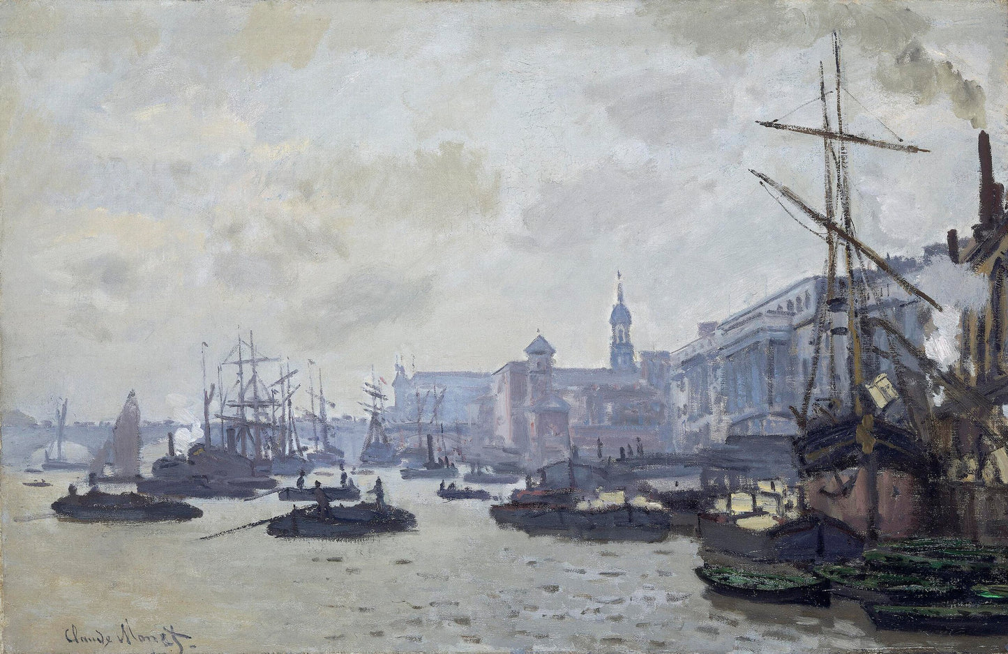 "Het Londense Bassin" – Claude Monet (1871)