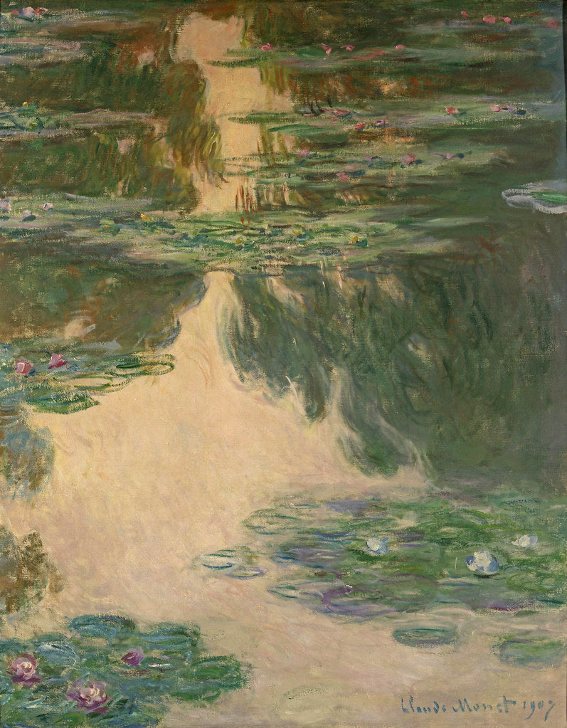 🌸 Oranje waterlelies (1907) – Claude Monet