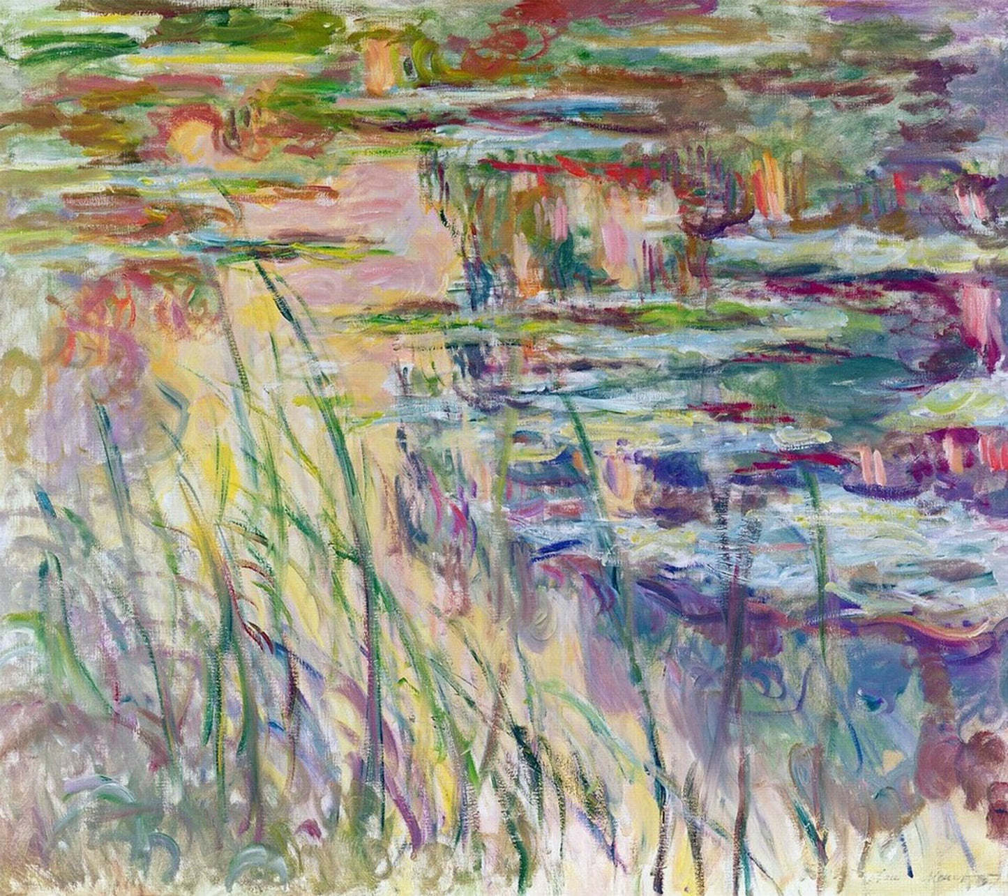 🎨 Waterlelies met riet (rond 1918)