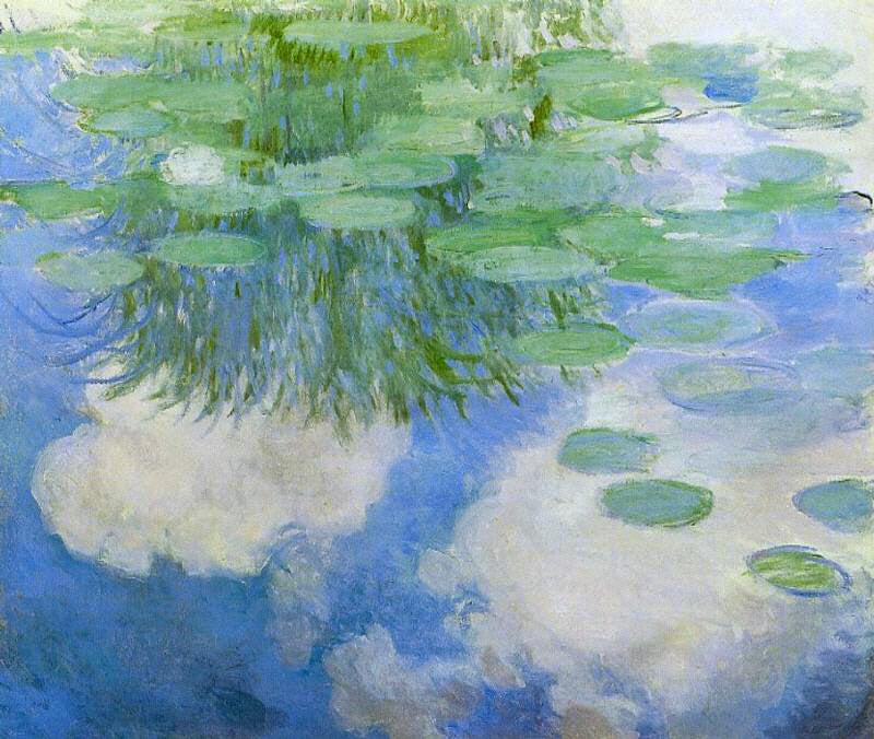 ☁️ Waterlelies met lucht en wolken, Claude Monet