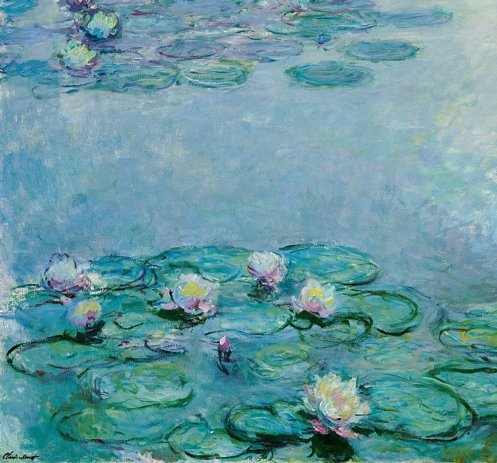🌸 Waterlelies – Detail van bloemen in close-up, Claude Monet
