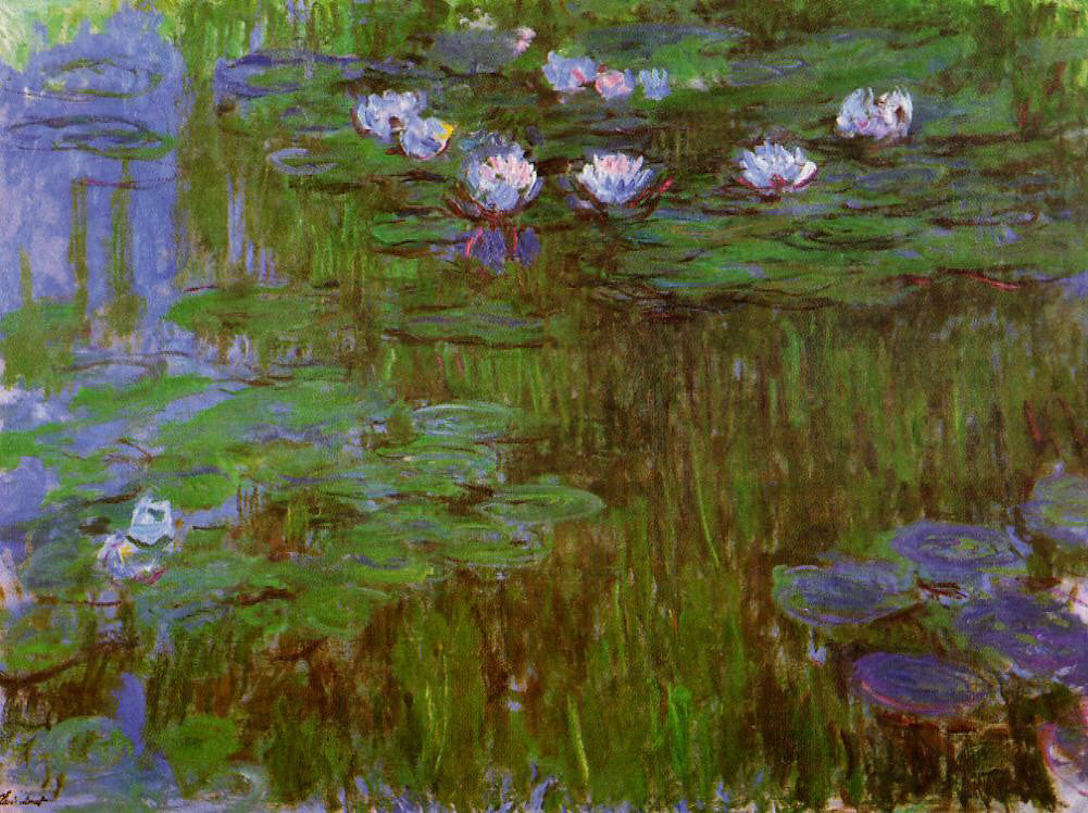 🌿 Waterlelies en Groene Weerspiegelingen, Claude Monet