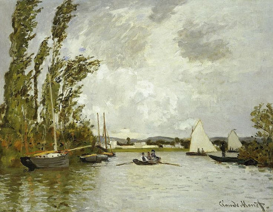 Reproduction du tableau « Argenteuil vu depuis la petite branche de la Seine - Claude Monet » par Alpha Reproduction en peinture à l’huile