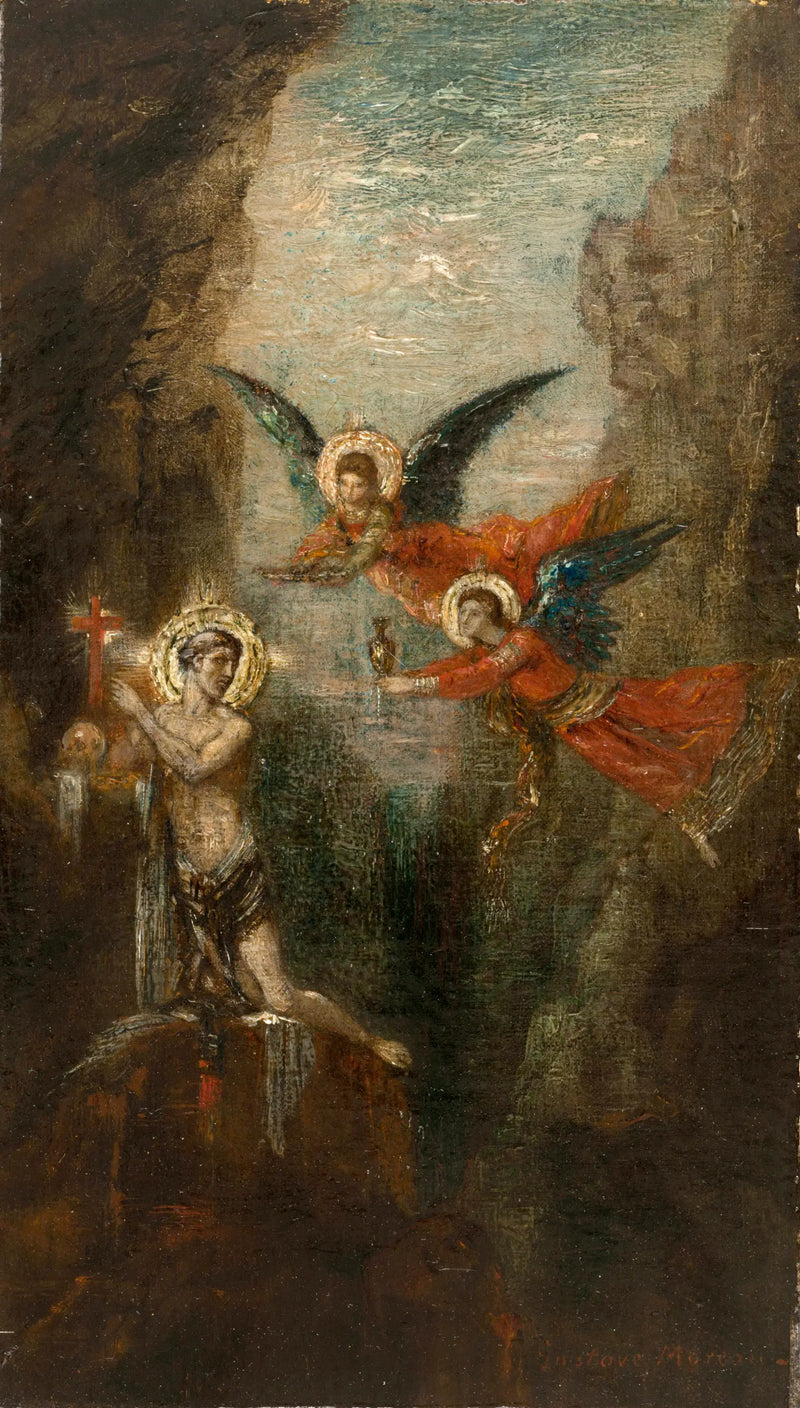 Een heilige in de woestijn - Gustave Moreau