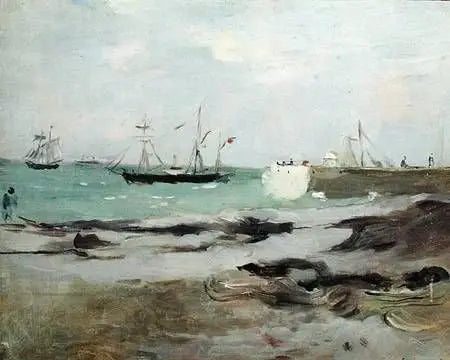 De ingang van de haven - Berthe Morisot