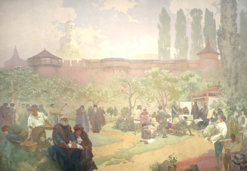 De broederlijke school in Ivančice - Alphonse Mucha