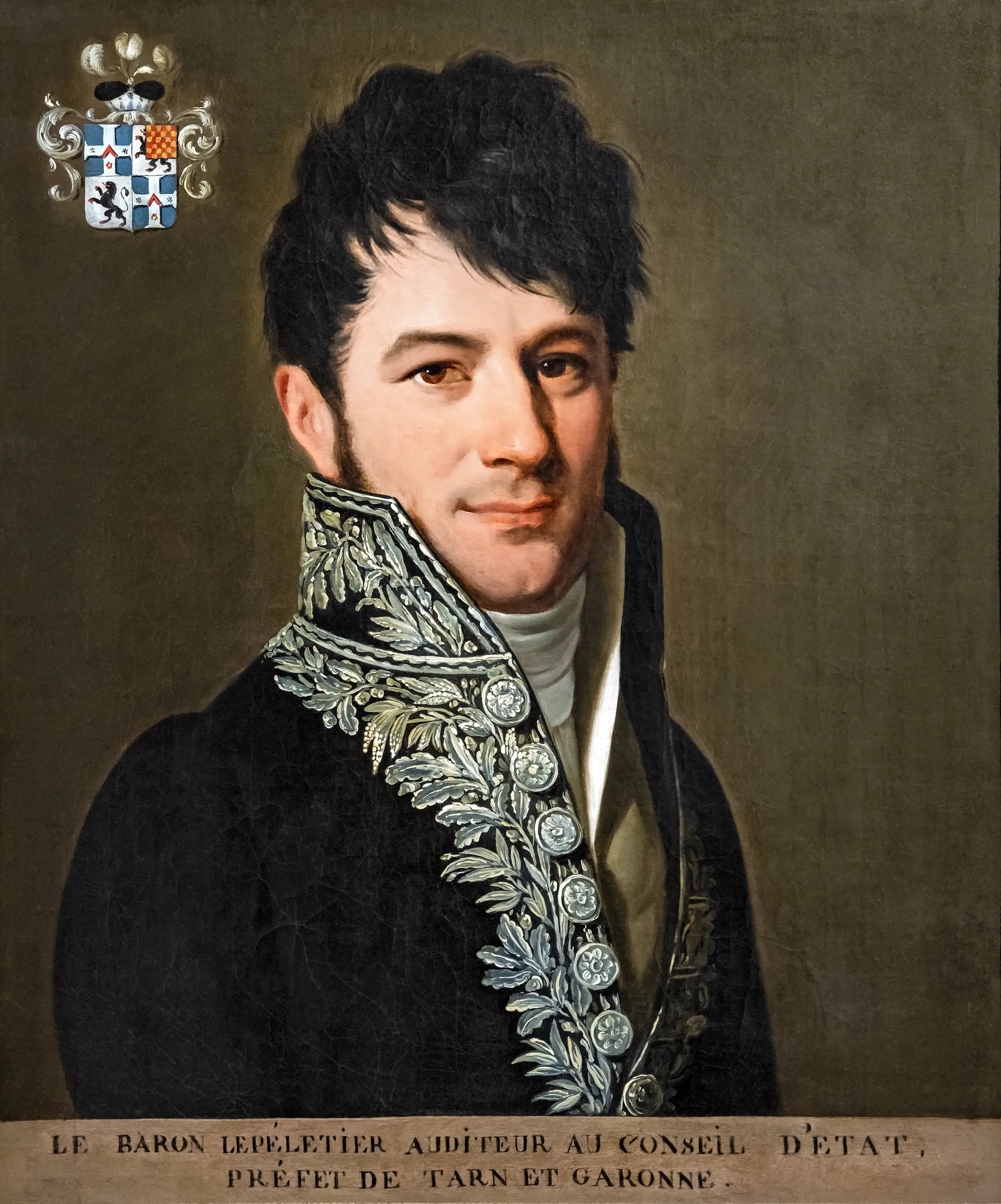 Portrait du baron Le Pelletier préfet de Tarn-et-Garonne - Louis-Léopold Boilly - Alpha Reproduction