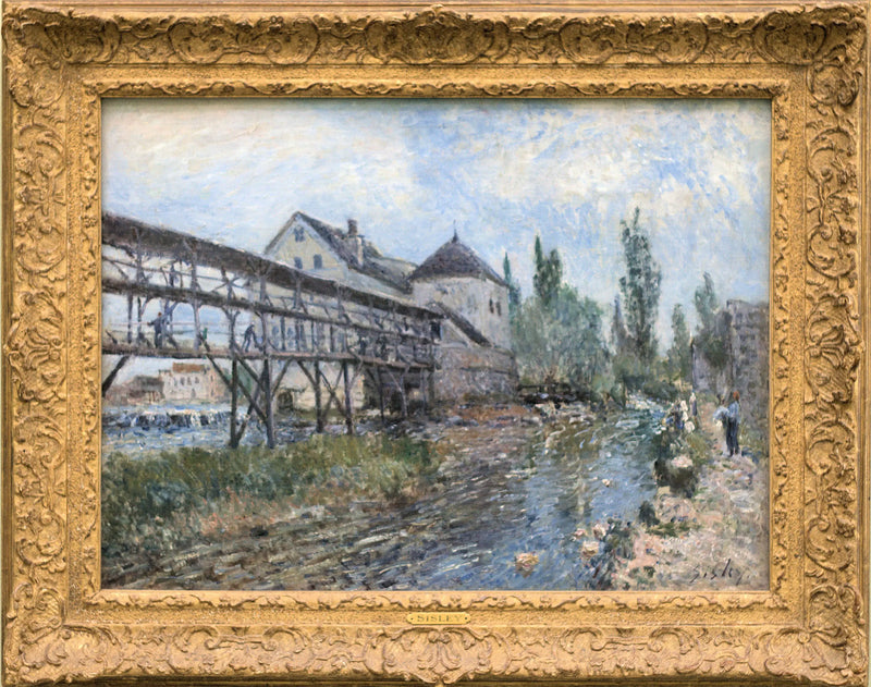De Provencher Molen in Moret - Alfred Sisley