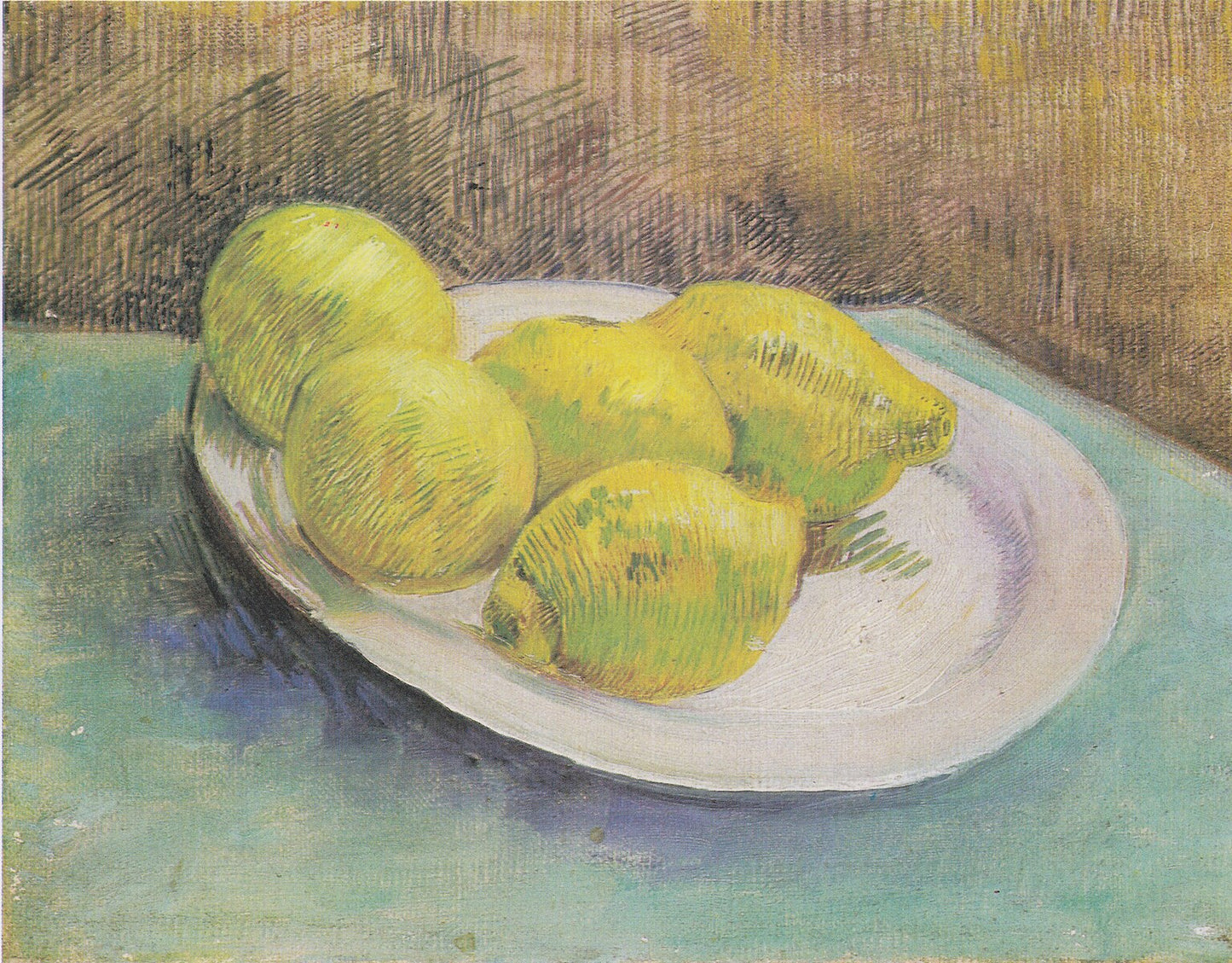 🍋 Stilleven met citroenen op een bord – Vincent van Gogh (1887)