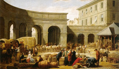 La cour de la douane - Nicolas-Bernard Lépicié - Alpha Reproduction