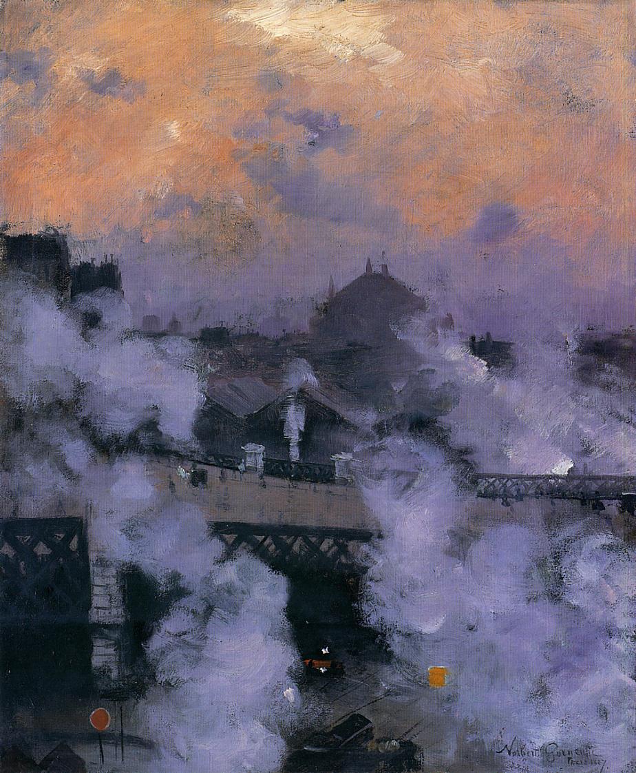 Le Pont de l’Europe la nuit - Norbert Gœneutte - Alpha Reproduction