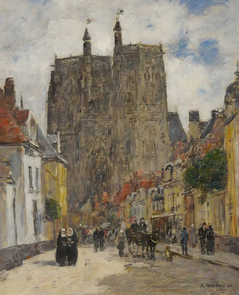 Abbeville: Kerk van Saint-Vulfran - Eugène Boudin