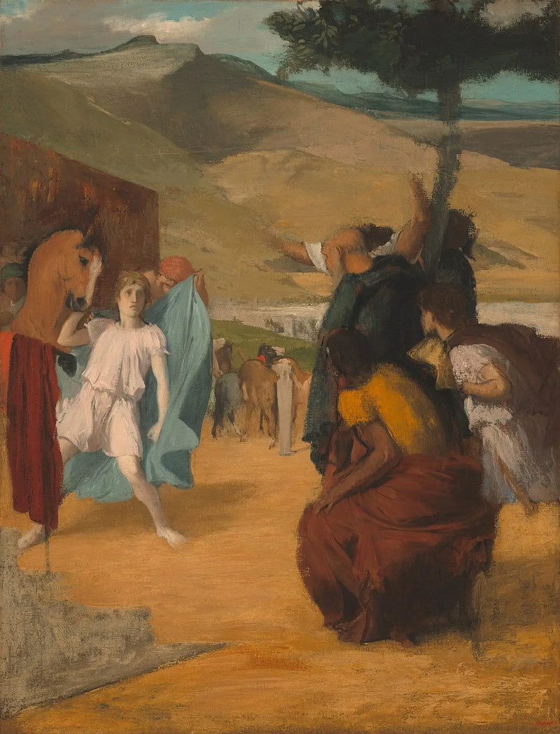 Alexandre en Bucephalus - Edgar Degas