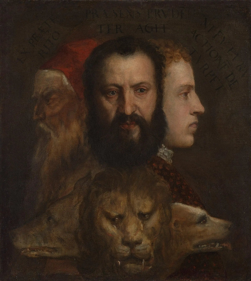 Allegorie van de Tijd geregeerd door de Voorzichtigheid - Titian