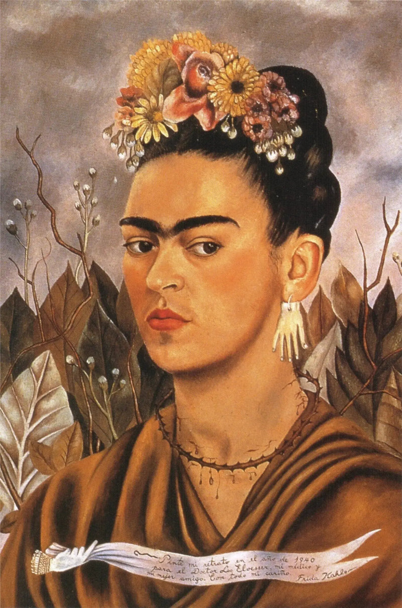 Zelfportret gewijd aan Dr. Eloessser - Frida Kahlo