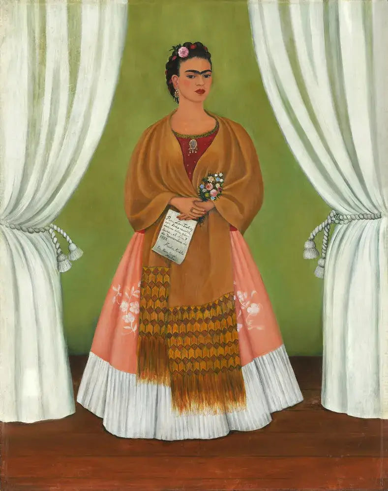 Zelfportret opgedragen aan Léon Trotski - Frida Kahlo