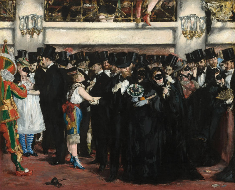 Gemaskerd bal in de opera - Édouard Manet