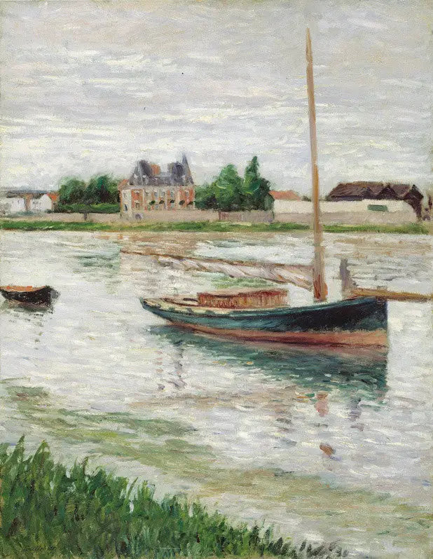 Ankerboot op de Seine, Argenteuil - Gustave Caillebotte