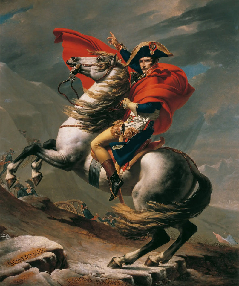 Bonaparte die de Grote Sint-Bernard oversteekt - Jacques-Louis David