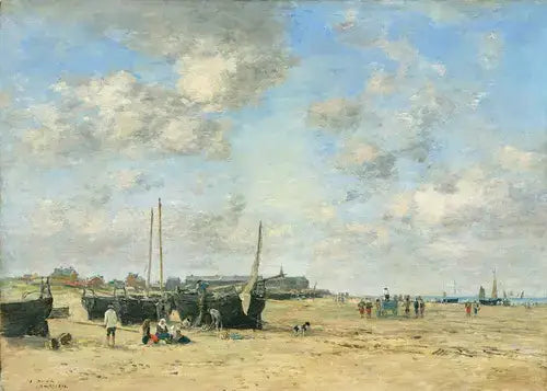 Zeebord van Berck - Eugène Boudin