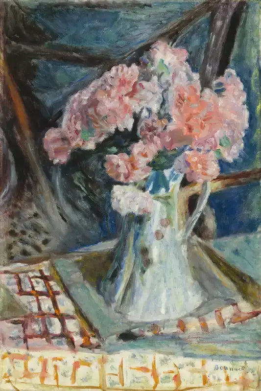 Reproduction du tableau « Bouquet de fleurs - Pierre Bonnard » par Alpha Reproduction en peinture à l’huile
