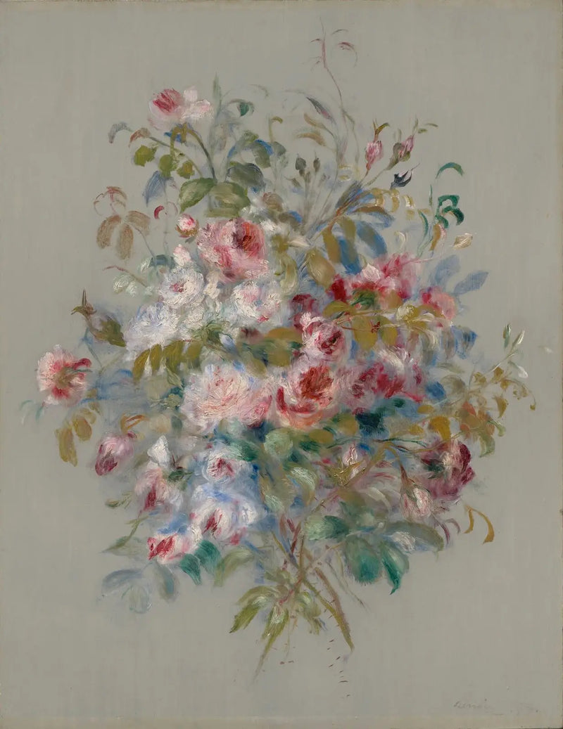 Boeket van rozen - Pierre-Auguste Renoir