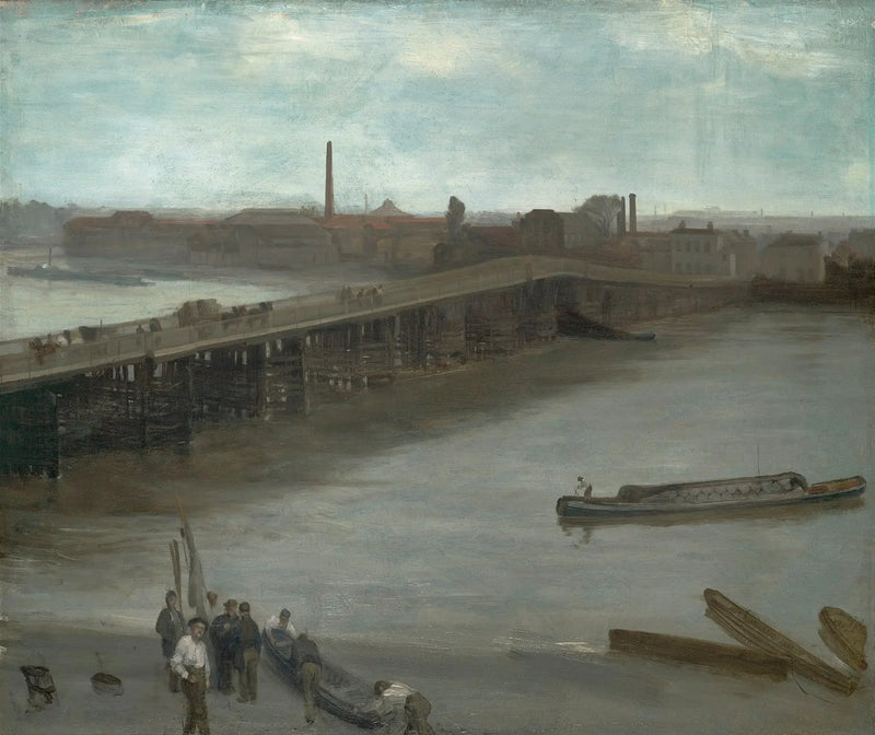 Bruin en zilver: de oude brug van Battersea - James Abbott McNeill Whistler