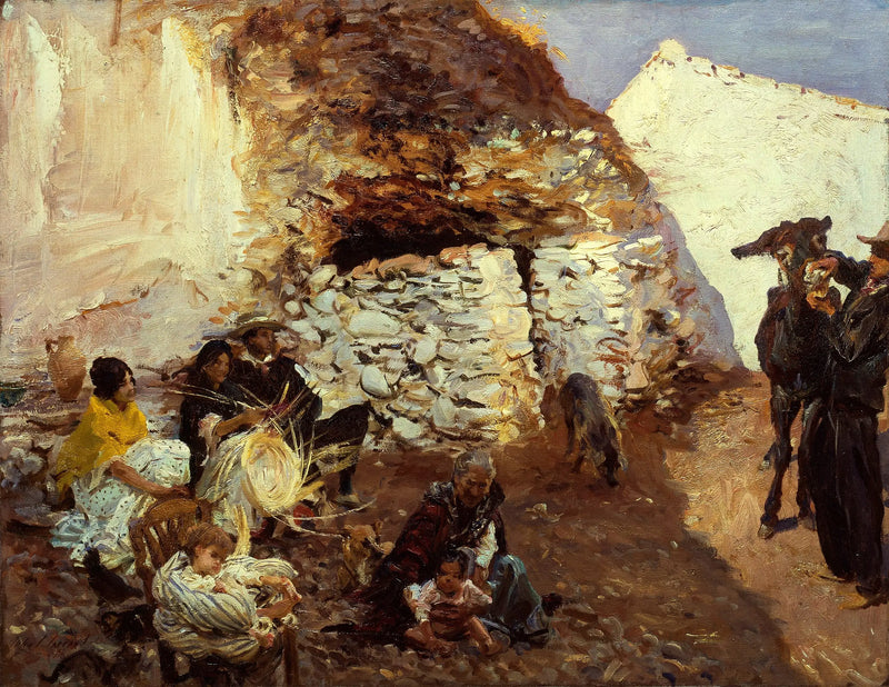 Zigeunerkamp, Granada, Spanje - John Singer Sargent