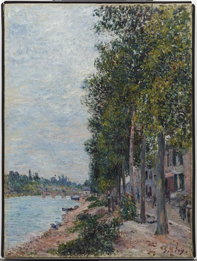 Pad langs de Seine in Saint-Mammès - Alfred Sisley