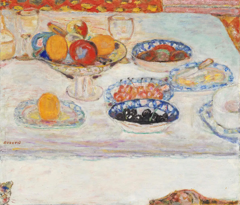 Fruitschalen en borden - Pierre Bonnard