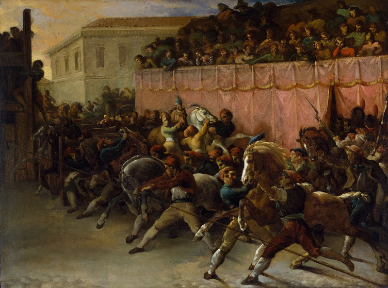 Vrije paardenrennen in Rome - Théodore Géricault