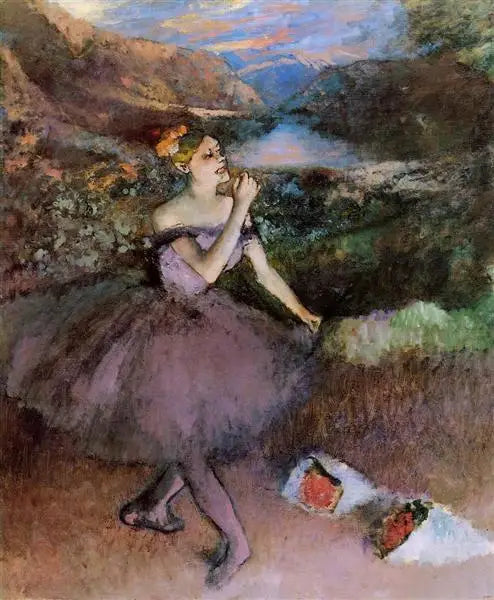 Danseres met boeketten - Edgar Degas