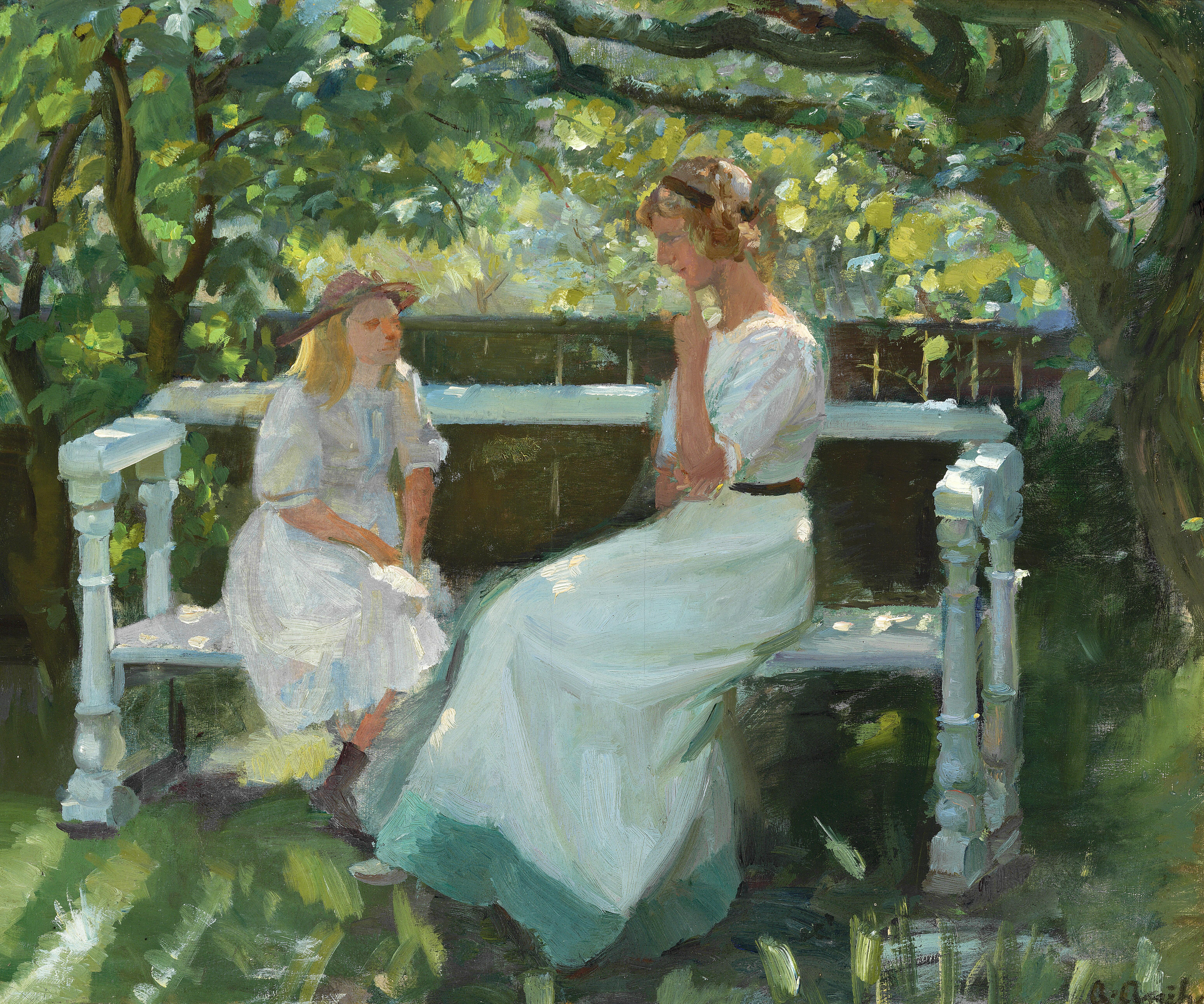 Dans le jardin. - Anna Ancher - Alpha Reproduction