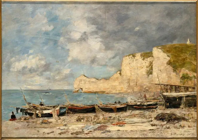 Étretat, de Amont-klip - Eugène Boudin