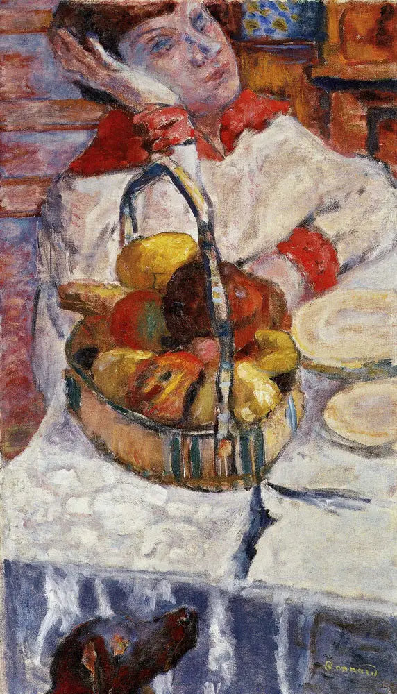 Vrouw met fruitmand - Pierre Bonnard