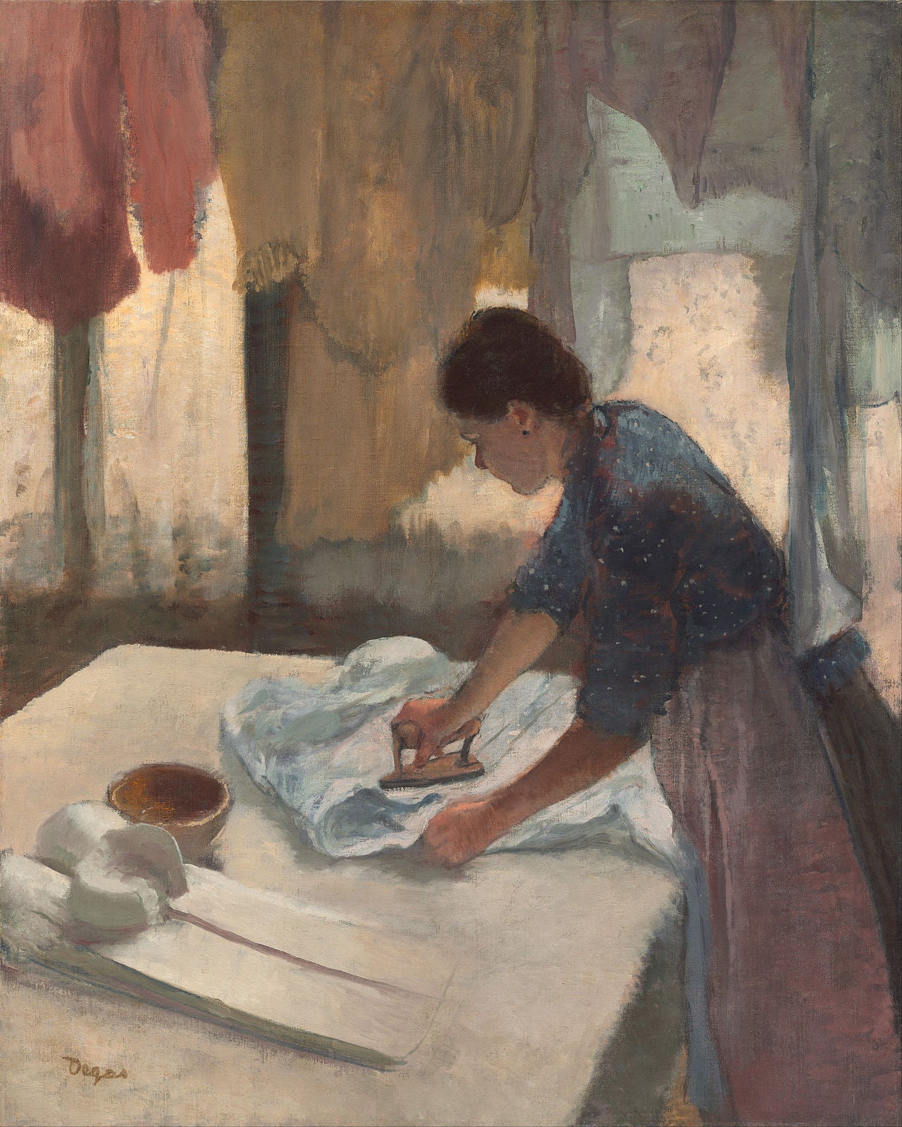 Reproduction du tableau « Femme repassant - Edgar Degas » par Alpha Reproduction en peinture à l’huile