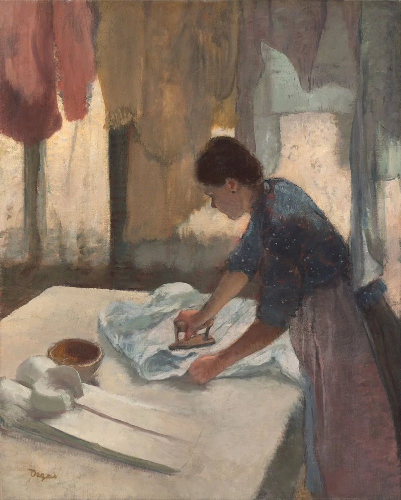 Vrouw die aan het strijken is - Edgar Degas
