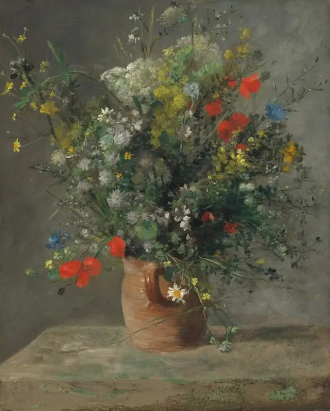 Bloemen in een vaas - Pierre-Auguste Renoir