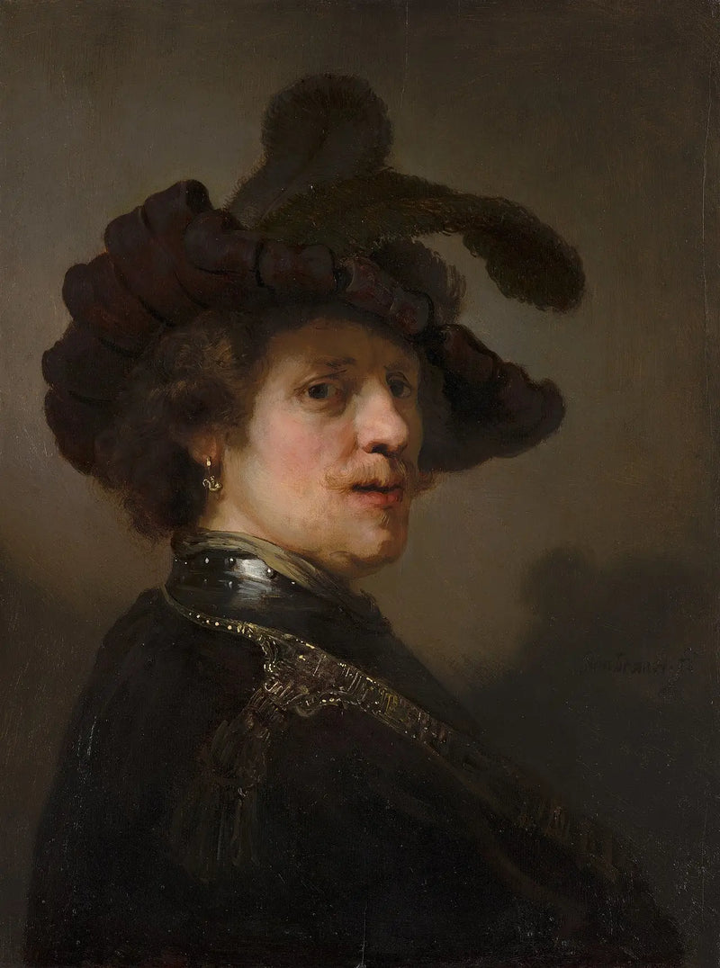 Man met verenhoed - Rembrandt