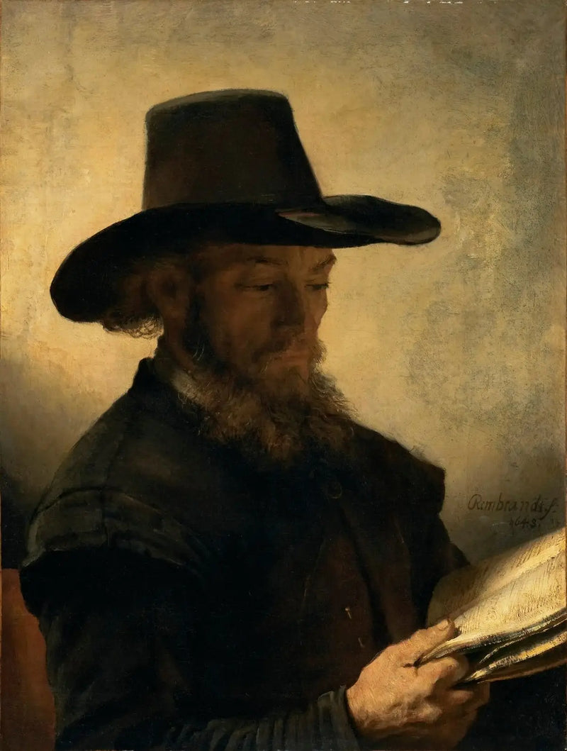Man die leest - Rembrandt