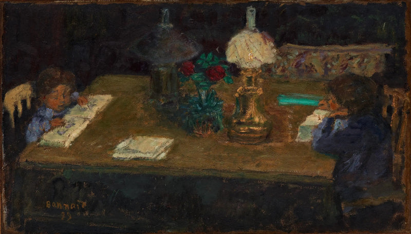Interieur: De kinderen op het terras - Pierre Bonnard